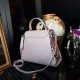 Женская кожаная сумка Arcadia 9190 palm+p beige/arancio из натуральной кожи