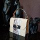 Женская кожаная сумка Arcadia 6159 pat pit cappuccino из натуральной кожи