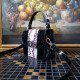 Женская кожаная сумка Arcadia 6159 pat pit nero из натуральной кожи