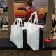Женская кожаная сумка Arcadia 6677 ruga bianco nero из натуральной кожи