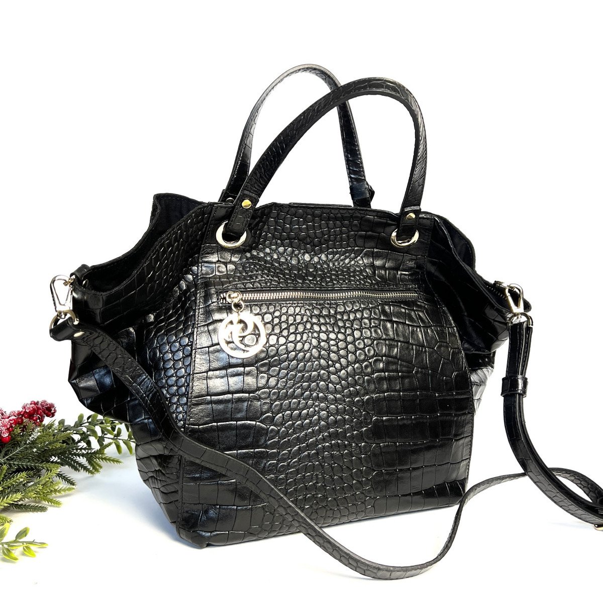 Женская кожаная сумка Ripani 4581SK.00003 Nero из натуральной кожи