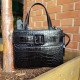 Женская кожаная сумка Tosca Blu TF19MB126 black croco из натуральной кожи