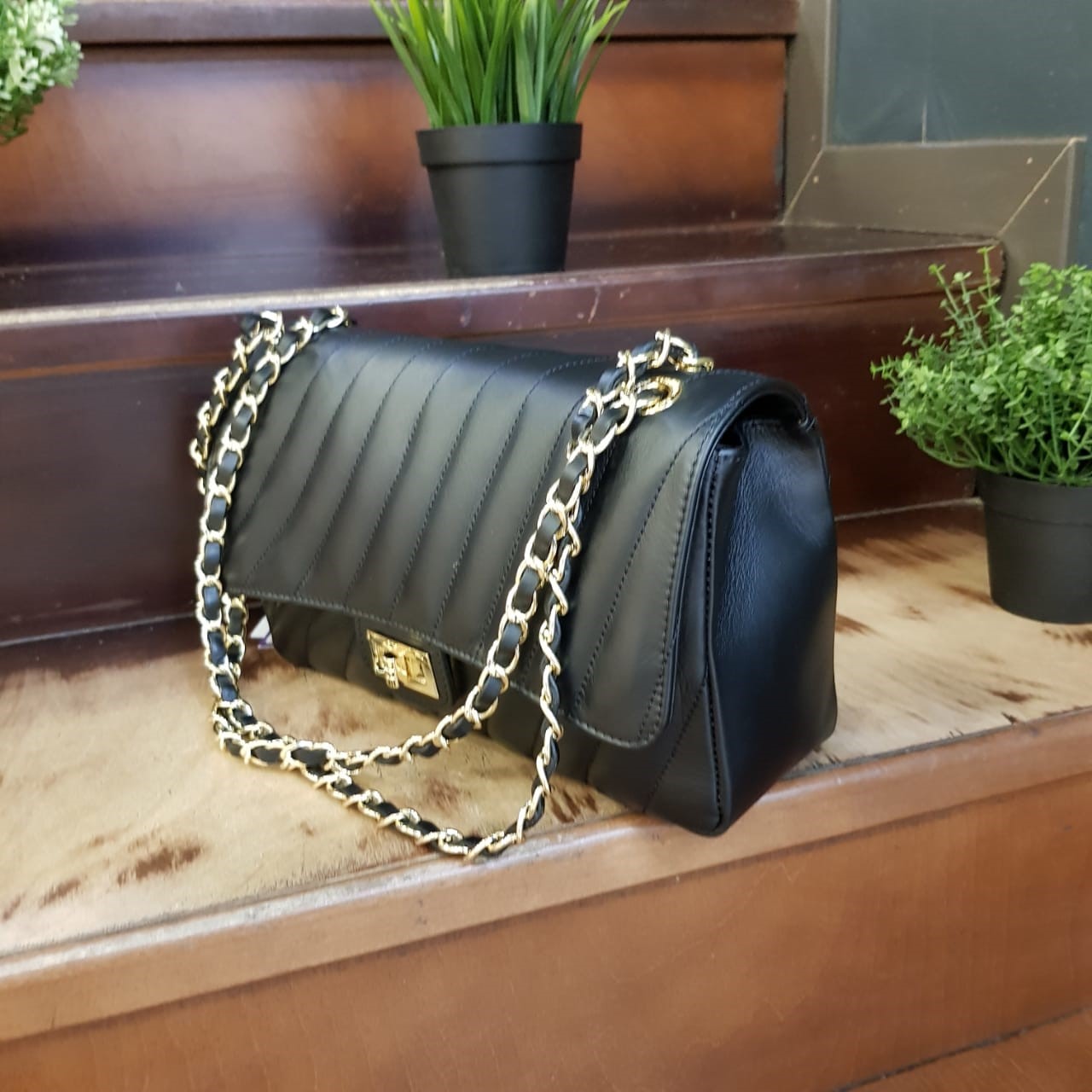 Сумки чёрного цвета в интернет магазине брендовых женских кожаных сумок -фото 3